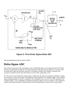 Lecture 10 Supplement: Sigma Delta Modulator