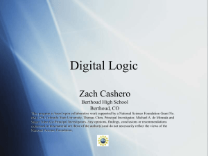 Electronics Digital Logic Lesson - CSU GK-12 program