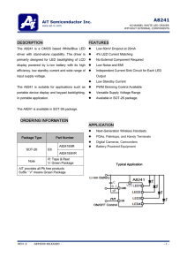 AiT Semiconductor Inc. DESCRIPTION FEATURES ORDERING