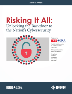Risking It All - IEEE-USA