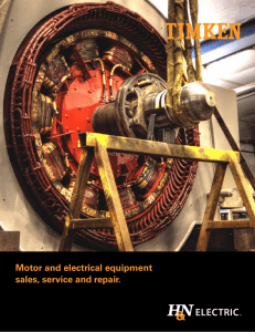 Motor and electrical equipment sales, service and repair.