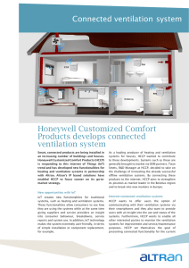 Connected ventilation system Honeywell Customized