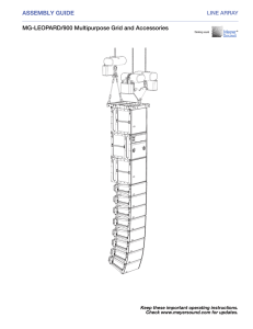 MG-LEOPARD/900 Grid Assembly Guide