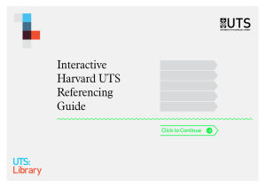 Interactive Harvard UTS Referencing Guide
