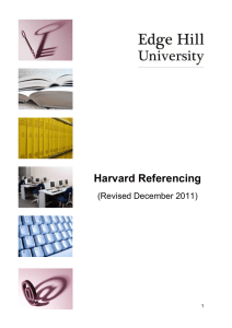 Harvard Referencing - eShare