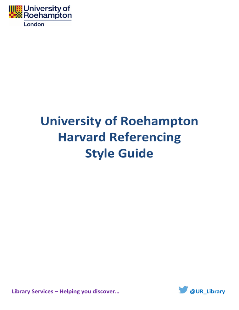 university of roehampton dissertation