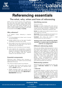 Referencing essentials - University of Melbourne
