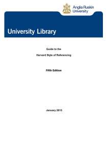 Harvard referencing 2015 File - Anglia Ruskin University Library