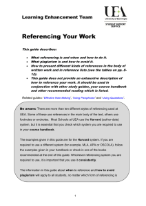 Referencing Your Work - Portal