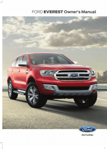 FORD EVEREST Owner`s Manual