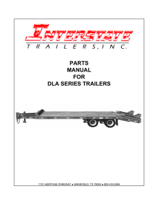 parts manual for dla series trailers