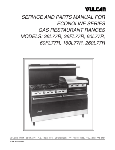 SERVICE AND PARTS MANUAL FOR ECONOLINE SERIES GAS