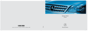 Operator`s Manual M-Class - Mercedes-Benz