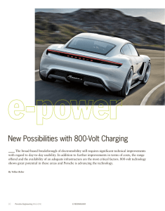 New Possibilities with 800-Volt Charging