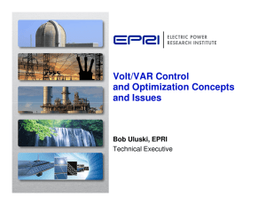 Volt/VAR Control and Optimization Concepts and Issues