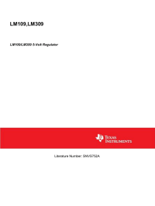 LM109/LM309 5-Volt Regulator (Rev. A)