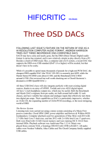 HIFICRITIC reviews Three DSD DACs