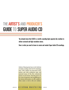 Guide to SACD - Airshow Mastering