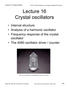 Crystal oscill.