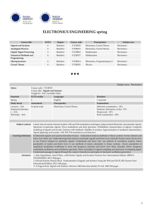 ELECTRONICS ENGINEERING spring