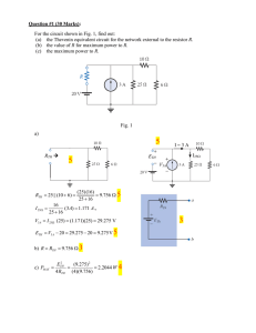 Question #1 (30 Marks): For the circuit shown in Fig. 1, find out: (a