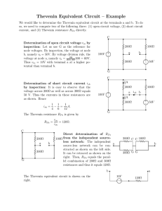 Thevenin Equivalent Circuit – Example