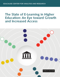 The State of E-Learning in Higher Education