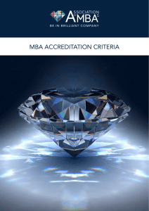mba accreditation criteria
