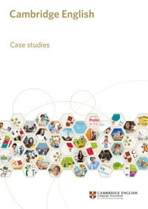 Case studies - Cambridge English
