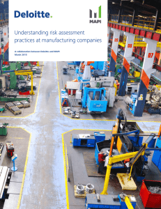 Understanding risk assessment practices at manufacturing