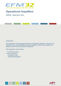 Operational Amplifiers - AN0038 - Application Note
