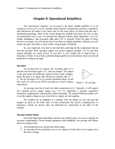 Chapter 8: Operational Amplifiers