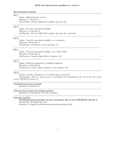 ELTR 130 (Operational Amplifiers 1)