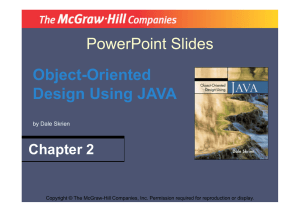 PowerPoint Slides Object-Oriented Design