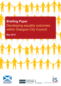 Developing equality outcomes within Glasgow City Council