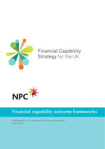 NPC Financial capability outcome frameworks