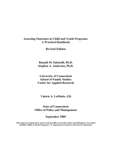Assessing Outcomes in Child and Youth Programs