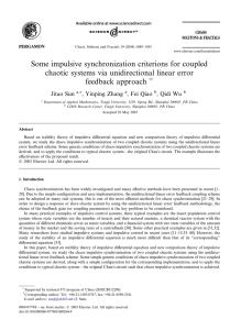 Some impulsive synchronization criterions for coupled chaotic