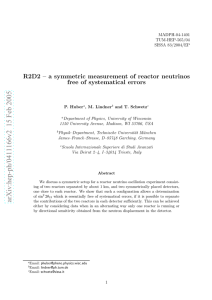 R2D2-a symmetric measurement of reactor neutrinos free of