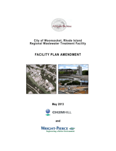 Facility Plan Amendment - Regional Wastewater Treatment Facility