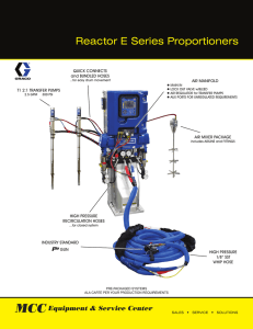 Reactor E Series Proportioners