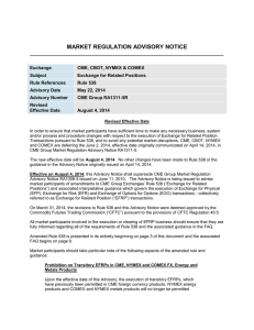 Market Regulation Advisory Notice CME Group RA1311-5R