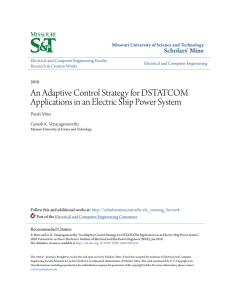 An Adaptive Control Strategy for DSTATCOM