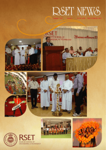 RSET NEWS Jan -Dec 2013 Vol VIII Issue I