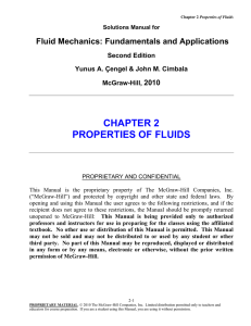 Chapter 2 Properties of Fluids