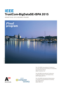 TrustCom-BigDataSE-ISPA 2015 program