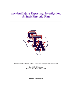 Accident/Injury Reporting and Investigation