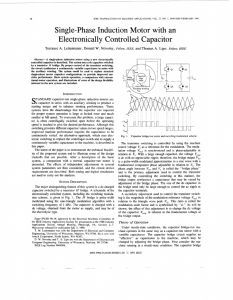 Single-phase induction motor with an electronically controlled