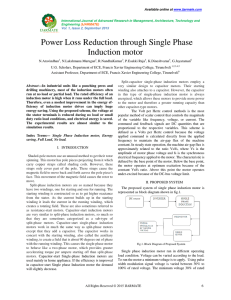 Power Loss Reduction through Single Phase Induction motor