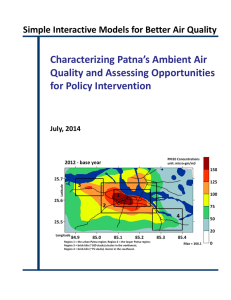 Characterizing Patna`s Ambient Air Quality and Assessing